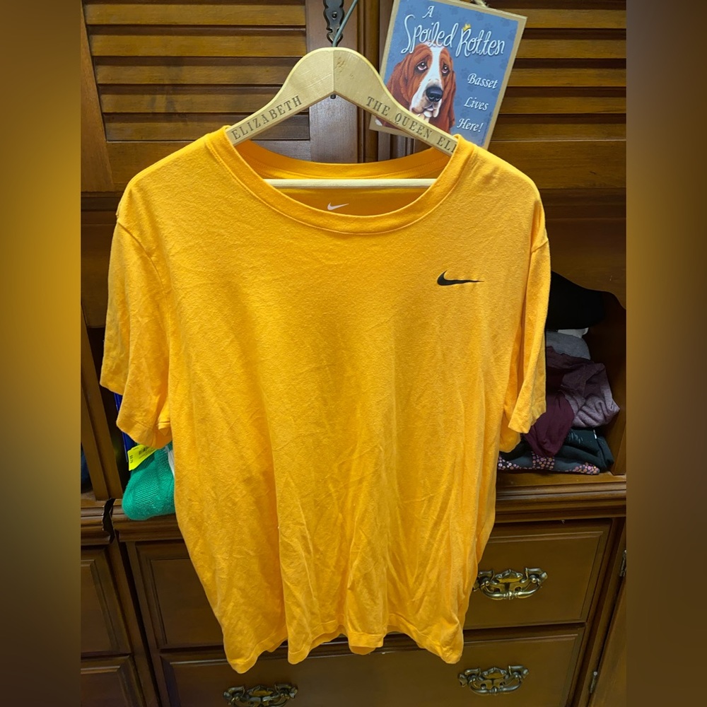 Orangyyellow Nike golf shirt